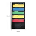 Organization Pocket Chart, Wall Hanging File Organizer Folder with 5