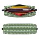 thumbnail image 2 of Fotbe Light Green Squares Estuche para Lápices de Cuero con Estampado, Estuche con Cremallera Resistente, Organizador Compacto y Elegante para Papelería, 2 of 7