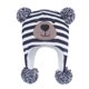 thumbnail image 1 of Gorro para bebé, gorro con forro polar de invierno, orejeras tejidas, gorros para niños, gorros para bebés y niñas con pompón, 1 of 7