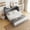Gray, variant on Gold Queen Size Murphy Bed with Drawers - Space-Saving Folding Bed for Small Apartments & Multifunctional Rooms