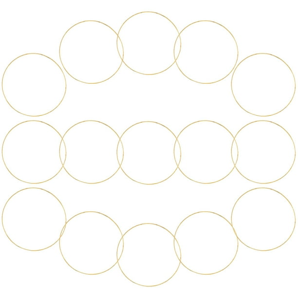 15 piezas anillos colgantes colgantes de metal para colgar aros de metal de metal anillos de sueño de ensueño
