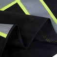 thumbnail image 4 of 3C Products Non-ANSI/ISEA 107-2015 Class 2 Black Ultra Soft Mesh Surveyor Safety Vest w/ Multi-Pockets, Mic Tabs and Pen Holder - SV2550-3XL, 4 of 9