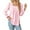Pink, variant on Annhoo Puff Long Sleeve Shirts for Women Fall Casual Pleated Square Neck Dressy Tops Baggy Solid Vacation Blouses