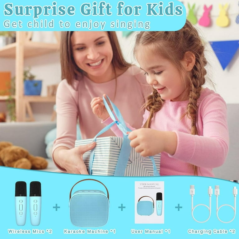8 Year Old Girl Birthday Gift,Karaoke Microphone for Kids,Toys for 3 4 5  Year Old Girls,Gifts for 6 7 8 9 10 Year Old Girl Gift Ideas,Birthday Gifts