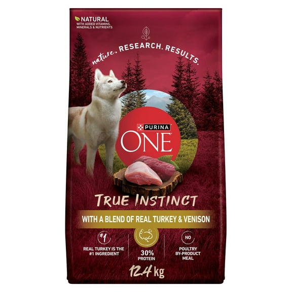 Purina ONE True Instinct Turkey & Venison, Dry Dog Food 12.4kg