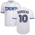 thumbnail image 1 of Pat Borders Autographed Toronto City Design White Baseball Jersey, 1 of 2