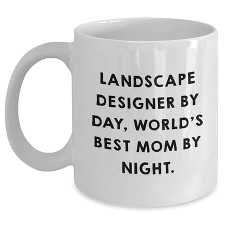 

Amangny Landscape Designer by Day Gifts for Landscape Designers by Night - White Coffee Mug Funny Inspirational Encouragement for Graduation