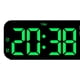 thumbnail image 5 of Reloj despertador Digital LED con 3 niveles de luz ajustable reloj de escritorio con visualización de fecha y semana moderno para estante mesita de no Verde negro, 5 of 6