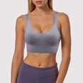 thumbnail image 2 of idosla Sports Bra for Women High Support, High Impact Sports Bra Adjustable Supportive Wireless Gym & Yoga (Grey, S), 2 of 7
