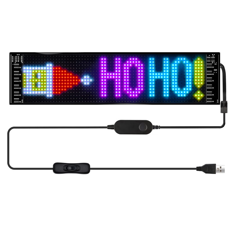 LED Matrix Pixel ,USB 5V Flexible RGB Pattern Graffiti Scrolling Text Display Car Shop,Bluetooth - Walmart.com