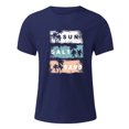 thumbnail image 4 of Akiihool Men Shirts Graphic Men's Cotton Crewneck T-Shirts Short Sleeve Plain Tee Moisture Wicking Casual Tshirts Solid Color Dark Blue,XXL, 4 of 7