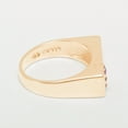 thumbnail image 3 of LBG British Made 9k Rose Gold Natural Ruby Mens Band Ring - 25 size options - Size 10.5, 3 of 6