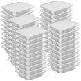 thumbnail image 3 of Sartenes desechables de aluminio WANBAO, paquete de 50 unidades, 1,02 kg con tapas de 8,3 x 6,2 pulg, 3 of 7