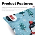 thumbnail image 2 of Snowman Set of 2 - Chair Pillow Covers with Unique Patterns - Throw Pillow Inserts Included, Available in 16x16, 18x18, 20x20 Inches - Ideal for Home Decor,and Gifts, 2 of 6