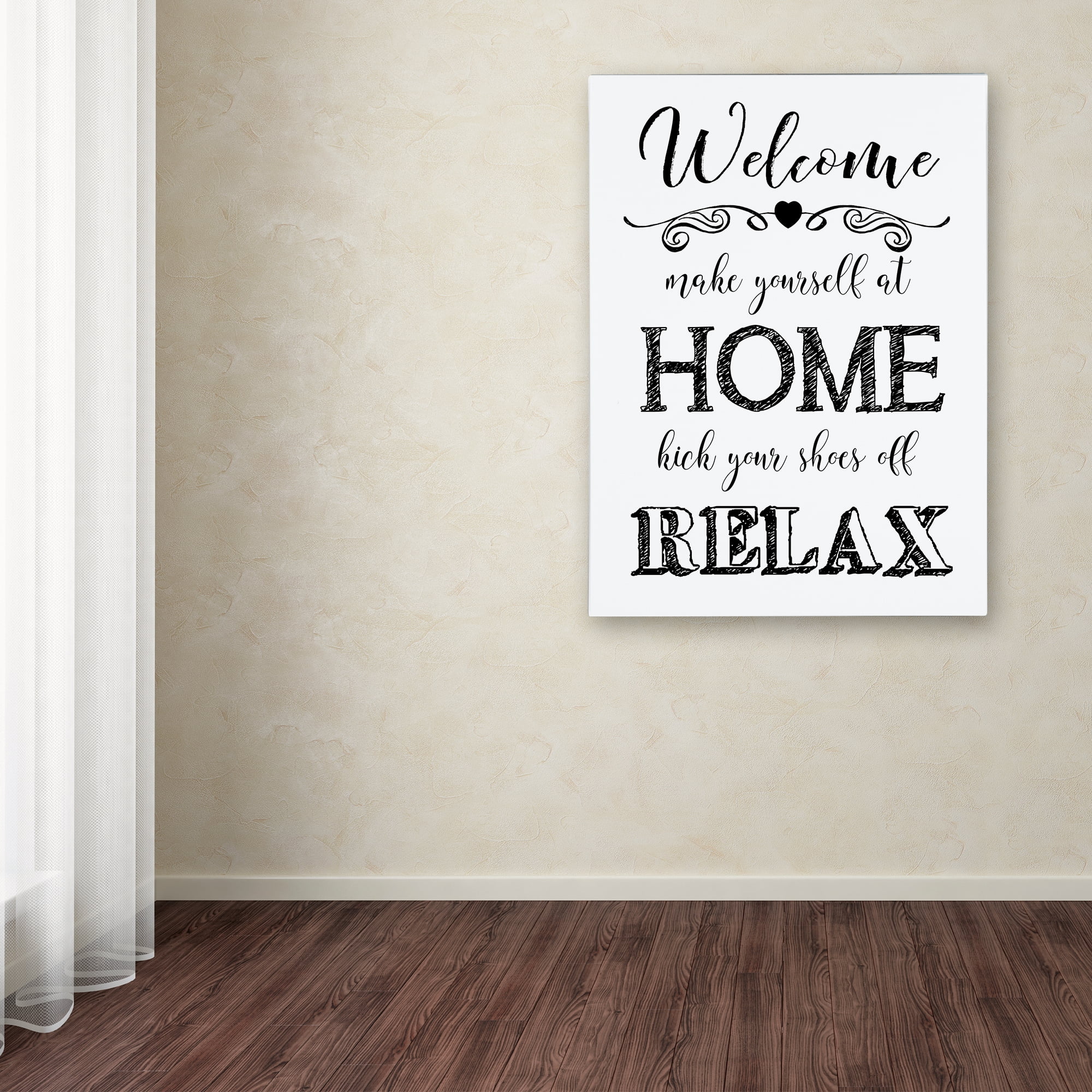 Trademark Fine Art 'Welcome Home 3' Canvas Art by Jean Plout