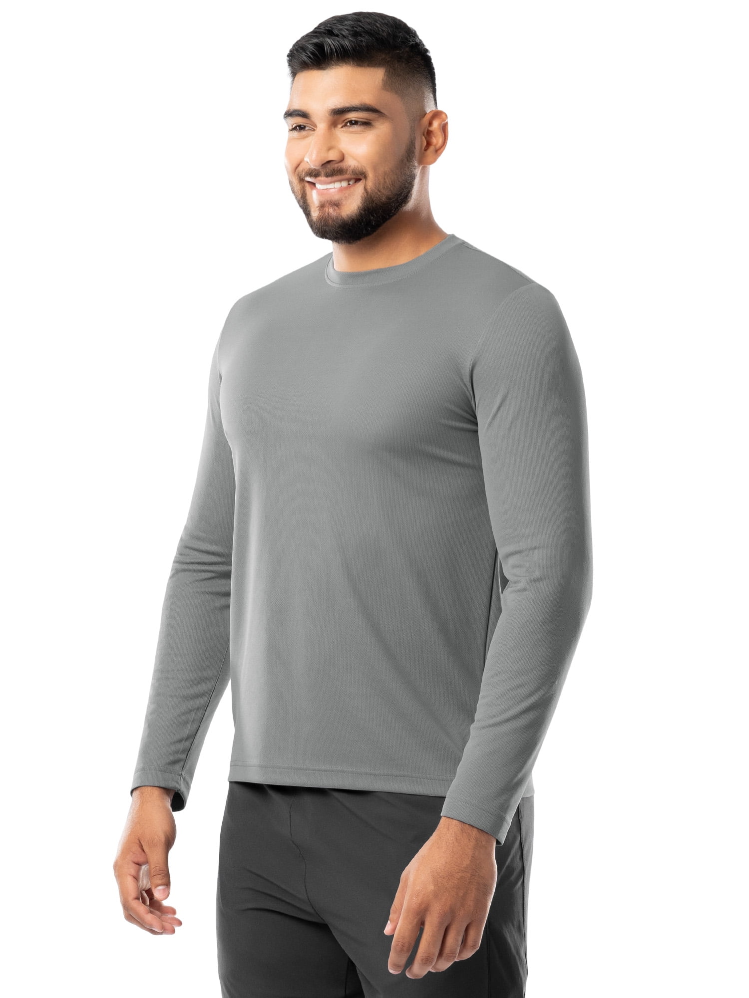 Athletic Works Men's Core Active Long Sleeve T-Shirt, Sizes S-5XL