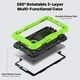 thumbnail image 3 of Funda para Samsung Galaxy Tab A9 8.7'' 2023 (SM-X110/X115/X117), Funda Protectora Resistente a Golpes con Protector de Pantalla, Soporte Giratorio de 360°, Correa para Mano/Hombro y Soporte para, 3 of 9