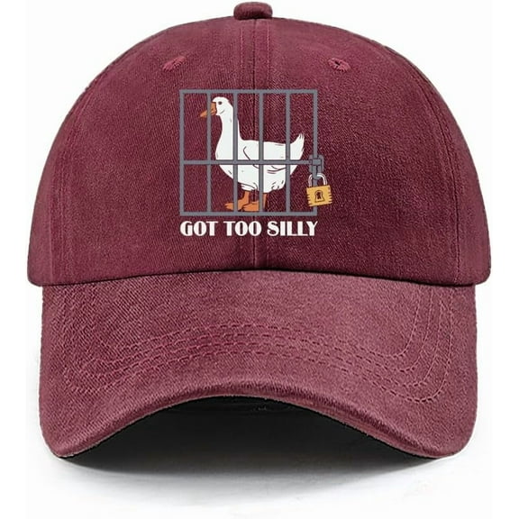 Funny Got Too Silly Mens Women Silly Goose‘ Hat for Women Soft Washed