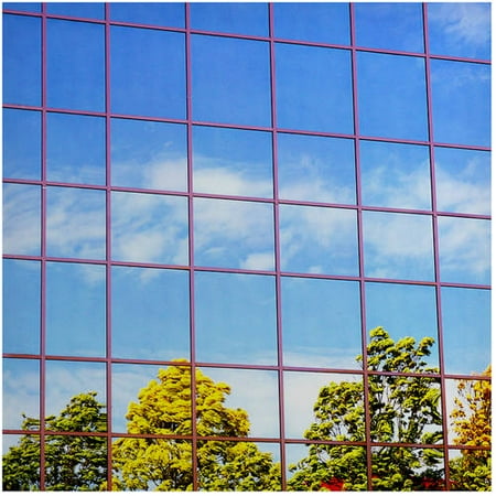 BDF S15 One Way Mirror Silver 15 Window Film (Dark) 36in X 24ft by BuyDecorativeFilm