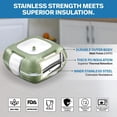 thumbnail image 2 of Pinnacle Insulated Leakproof Lunch Box 16 oz – Thermal Food Container for Kids & Adults, Olive Green, 2 of 9