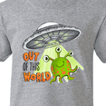 thumbnail image 4 of Inktastic Out of This World- Cute Green Alien UFO Youth T-Shirt, 4 of 5