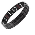 thumbnail image 3 of Pulsera para hombre Pulsera magnética de doble fila extraíble de 15 mm, 3 of 6