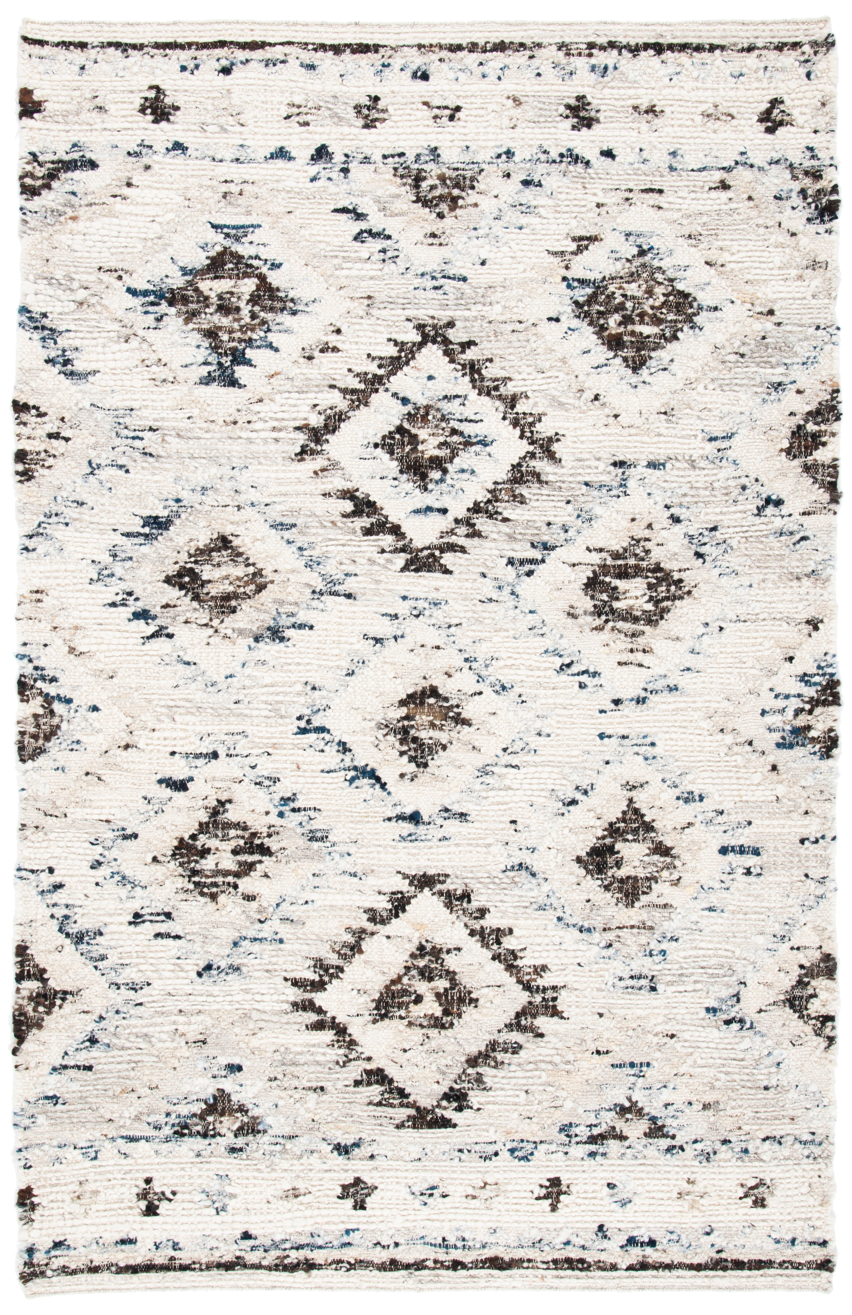 Safavieh Manhattan Valentina Southwestern Area Rug, Ivory/Charcoal, 5' x 8'