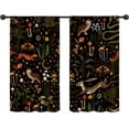 thumbnail image 6 of Green Mountain Kitchen Curtains, Nature Landscape Forest Trees Sage Green Kitchen Decorations Window Curtain Drapes, Soft Fabric Window Treatment Sets 2 Panels, 28''''W x 36''''L, 6 of 6
