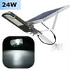 24W Waterproof Solar Power COB LED Street Road Light Sensor Outdoor Garden