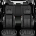 thumbnail image 3 of DIKSOAKR Seat Covers Full Set for Nissan Rogue 2008-2026 Premium Leather Seat Protectors with Lumbar Support,Waterproof Auto Cushions Black,Full Set(2 Row 5 Seats), 3 of 9