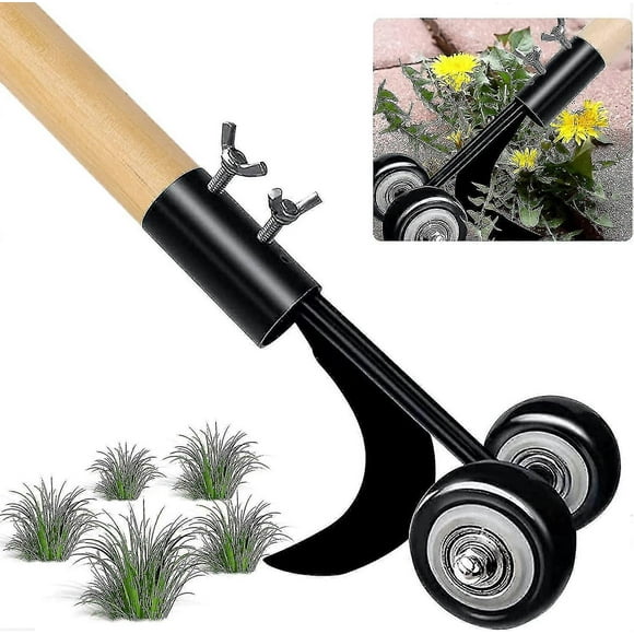 Manual Weeding Tool, Manual Weeder With Wheels, For Cleaning Between Stone Slab Patios And Cisea Lawns