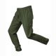 thumbnail image 5 of Pantalones largos para hombre, lisos, a la moda, informales, con bolsillos, cintura elástica, deportivos, largos, de poliéster., 5 of 7