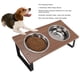thumbnail image 3 of Soporte Elevado Para Cuenco Para Perros, Patas De Goma Antideslizantes, Sin Deformación, 2 Cuencos De Acero Inoxidable, Soporte De Alimentación Para Mascotas De Fácil Montaje, 3 of 7