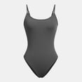 thumbnail image 6 of Matching Sets Women Clothing Summer Shorts Suit Ribbed Crew Neck Vacation Outfits,Grey,2XL, 6 of 8