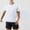 White, variant on CHEEREAM Mens Short Sleeve T Shirts Quick Dry Workout Athletic Running Swim Top Tee Performance Water Shirts