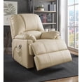 thumbnail image 2 of Bowery Hill Contemporary Faux Leather Power Lift and Massage Recliner in Beige, 2 of 8