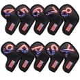 thumbnail image 4 of 10 fundas de PU para cabeza de palo de golf, protector de cabeza, equipo de entrenamiento Blanco, 4 of 6