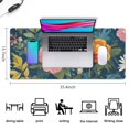 thumbnail image 5 of Long Mouse Pads for Desk,Pioneer Flower Floral Print Pattern Desk Mats on Top Of Desks, Desk Mouse Pad Extra Large with 3mm Non-Slip Base and Stitched Edge for Gaming,Office,Work,Home 35.4"x15.7", 5 of 6