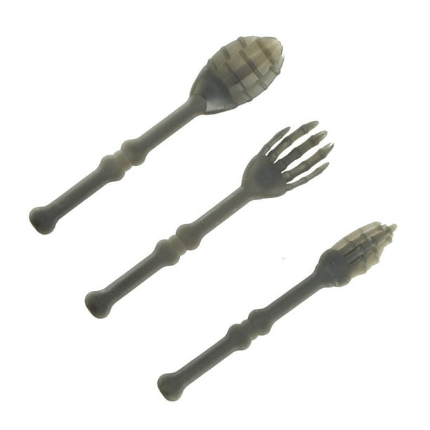Advancent Juego de vajilla de 3 uds., accesorios de diseño de escena de Festival, Kit de cuchara de tenedor de un solo uso, suministros de fiesta de Kits de decoración para fiestas Negro Advancent HA068753-02