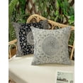thumbnail image 3 of Ethnic Bohemian Pillow Covers 18X18 Inch - Vintage Persian Carpet-Inspired Design in Classic Grey, Decorative Cushion Case for Home Decor, Ideal for Living Room and Bedroom, 3 of 6