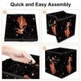 thumbnail image 4 of Virgo Constellation Foldable Storage Basket Toy Box Storage Bin with Handle, 10.8"x10.5"x10.6", Large Capacity, 4 of 6