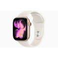 thumbnail image 1 of Restored Apple Watch Series 11 - GPS - 46mm Rose Gold Aluminum Case with Starlight Sport Band - M/L (Refurbished), 1 of 5