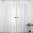 thumbnail image 4 of Saro Lifestyle Zephyr Collection Rod Pocket Sheer Window Curtain Panel, 4 of 5