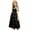 E196-Black, variant on Girls Spring Summer Sleeveless Tiered Dress Spaghetti Strap Ruffled Casual Lightweight Cake Sundress for 5-13 Years