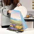 thumbnail image 6 of SKYSONIC Meadow Flowers Kitchen Towels, 18 x 28 Inch Super Soft and Absorbent Dish Cloths for Washing Dishes, 1 PCS Reusable Multi-Purpose Microfiber Hand Towels for Kitchen, 6 of 7