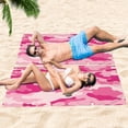 thumbnail image 6 of GZHJMY Beach Towel for Women Girls, Pink Camouflage Military Pattern Bath Towel, Oversized Lightweight Sport Towel, 31x51 Inch, 6 of 7