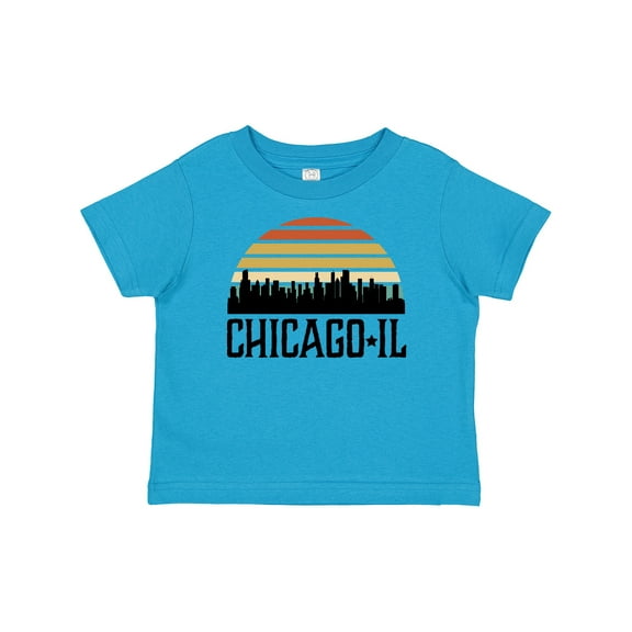 Inktastic Chicago Illinois Skyline Vintage Boys or Girls Baby T-Shirt