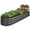 Charcoal, variant on Best Choice Products 8x2x1ft Outdoor Metal Raised Oval Garden Bed, Planter Box for Vegetables, Flowers - Charcoal