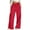 Red, variant on GTEYOIJN Women's Classic High Rise Tapered Jean Standard Women's Fashion Solid Color Waist Wide Leg Casual Pants with Pocket Pants