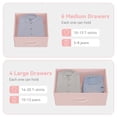 thumbnail image 4 of Luku 10 Drawer Storage Dresser with Fabric Bins Steel Frame Wood Top Multi Functional Organizer for Bedroom, Kids Room, Entryway TV Stand, Closet Storage Tower, 4 of 6